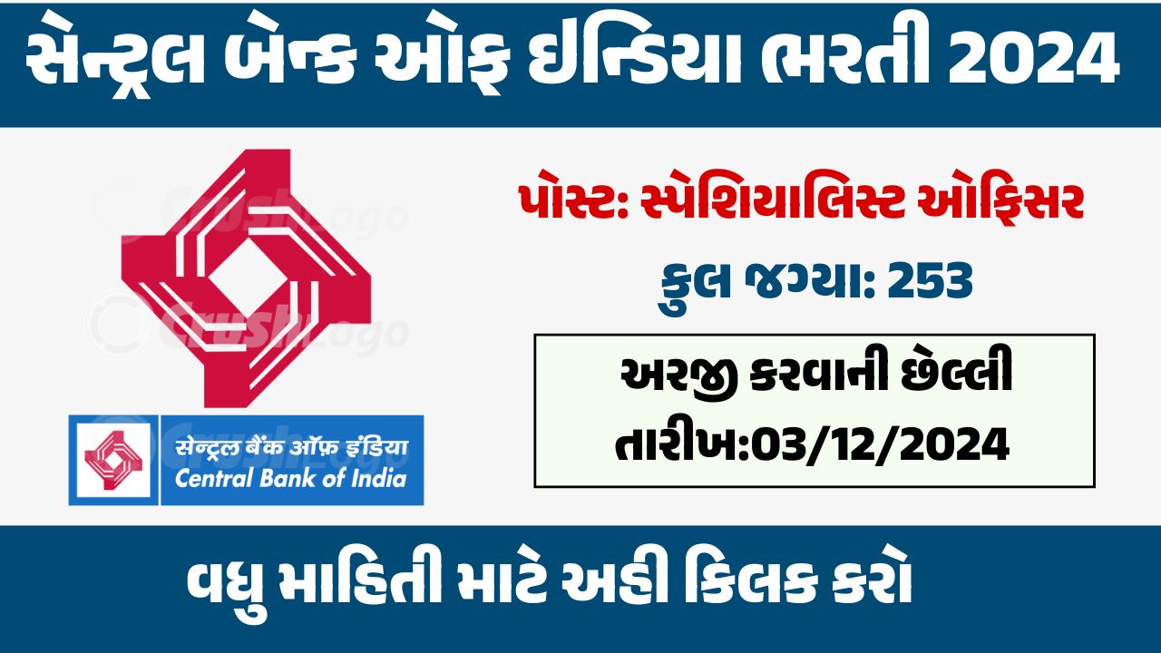 Central Bank of India Recruitment 2024