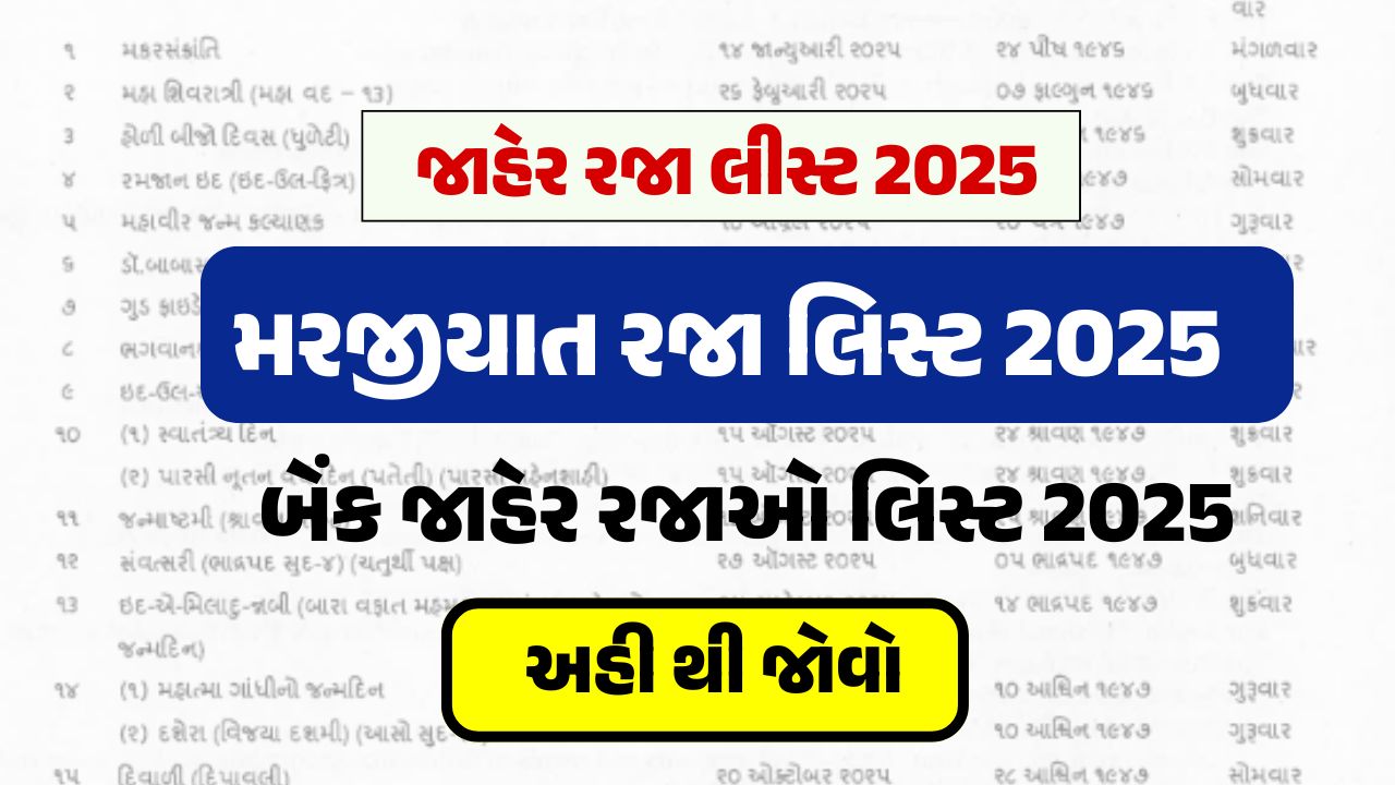 Jaher Raja List 2025